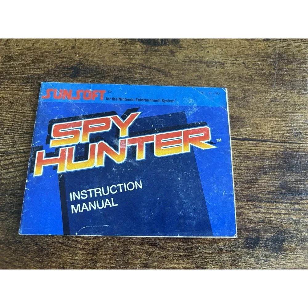 Vintage Spy Hunter Nintendo (NES) Instruction Booklet Manual